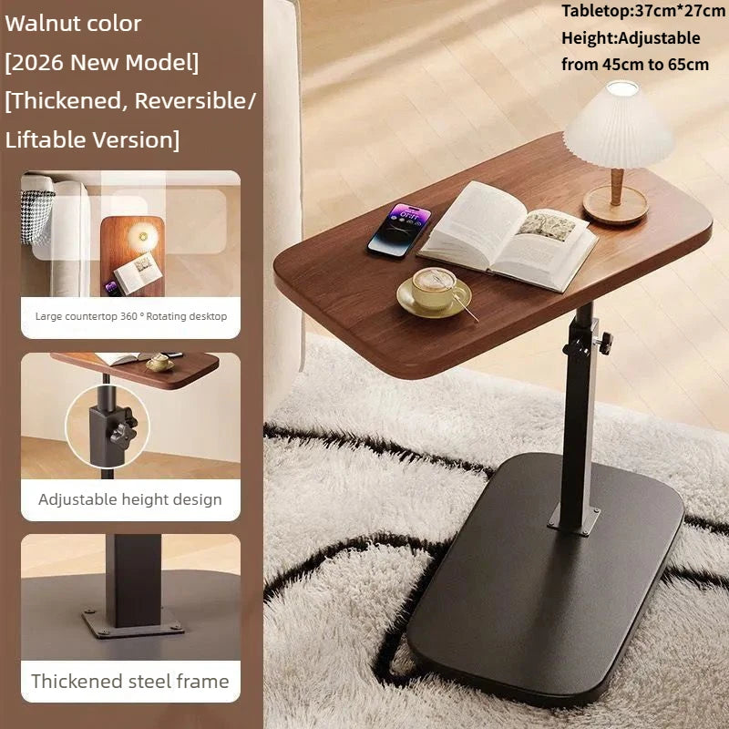 Multifunctional Lift Workstation For Small Space Computer Desk Foldable Bedside Table Adjustable Laptop Home Office Tea Table