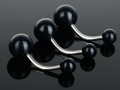 5pcs/lot Black White Sexy Belly Bars Body Piercing Button Ring Navel Barbell Jewerly Lip Piercing Unisex Fashion Jewelry