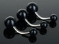5pcs/lot Black White Sexy Belly Bars Body Piercing Button Ring Navel Barbell Jewerly Lip Piercing Unisex Fashion Jewelry