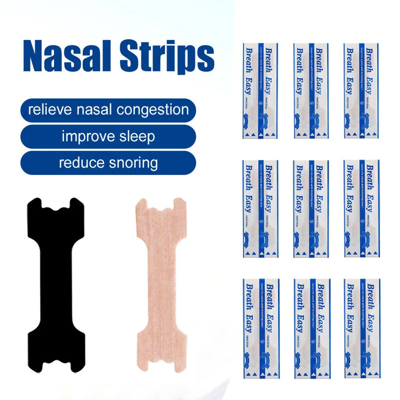 10/50/100/200PCS Nose Strips Extra Strength Nasal Strips for Adults Better Sleep Non-Invasive Anti Snoring Breathing Nose Patch