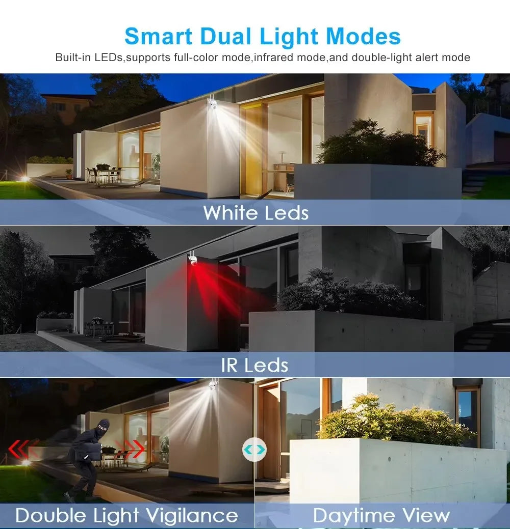 v360 pro WiFI IP Smart Camera 8MP HD Color Night Vision Wireless Home Security Camera 2-Way Sound And Motion Push Notification