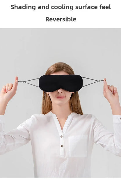 Double-sided Cool and Warm Dual-use Breathable Ice Silk Summer Eye Mask Blocks Light Without Pressing The Eyes Protects Sleep