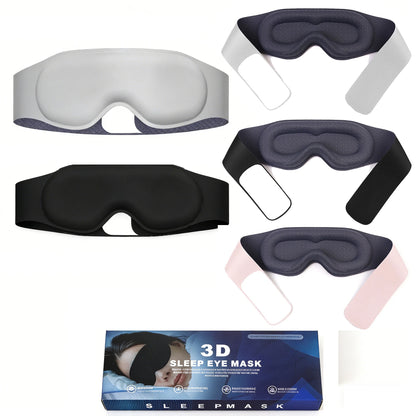 3D sleep eye mask with 3D shading and nasal wing memory cotton gravity for nap time,Light Blocking,Eye mask for sleeping