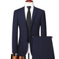 S-8XL (Blazer+Pants) Men's Fashion Business Casual Outdoor Gentleman Trend Single Breasted Wedding Slim-fit British Style Suit