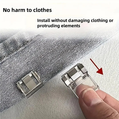 4/6/10PCS Detachable Anti Sliding Trouser Clip Invisible No Sew Concealment Buckle for DIY Sewing Craft Clothing Clips