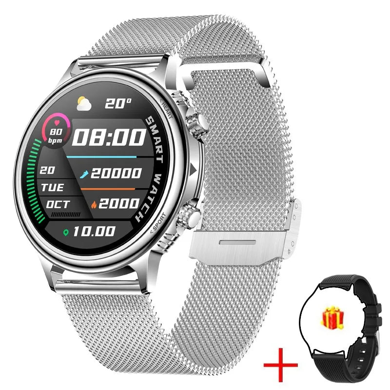 2026 AI Głos Mężczyźni Smartwatch Wojskowy Monitor Zdrowia Bezprzewodowe Połączenia Fitness Wodoodporny Sportowy Smartwatch dla Telefonów z iOS i Androidem