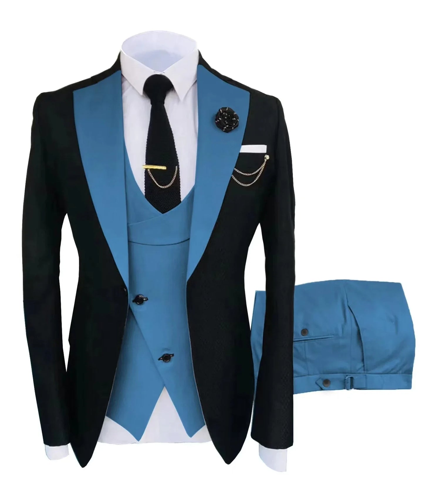 high-quality wedding art ，dress suit for men，3 pieces Blazer Vest And Pants set，performance, Emcee，Groomsmen