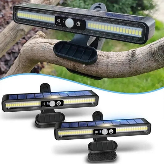 Zewnętrzne Wodoodporne Lampy Solarne Z Czujnikiem Ruchu Do Przypinania, Zewnętrzne Lampy Solarne Na Płot Z 36 Diodami LED, Przenośne Solarne Oświetlenie Bezpieczeństwa