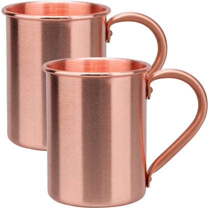 400ml Vintage Pure Copper Cup, Thickened Hammer Texture 100% Copper Breakfast Milk Coffee Mug, Handcrafted Tea Tumbler Drinkware
