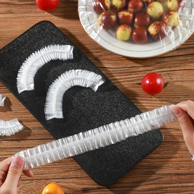 120/70/52CM Disposable Kitchen Accessory Food Cover Storage Bag Saver Dust Food Grade Fresh Lids Elastic Shower Headgear Cover