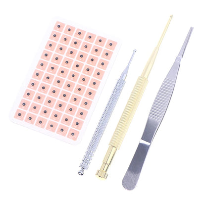 1200Pcs Cowherb Seed Ear Stickers Set Auriculotherapy Acupuncture Massage Therapy Dredge Body Meridians Improve Vision Treat