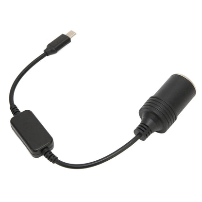 5V USB C To 12V Car Cigarette Lighter Converter Plug and Play Car Electronics Accessories Safe Male To Female for Car Recorder