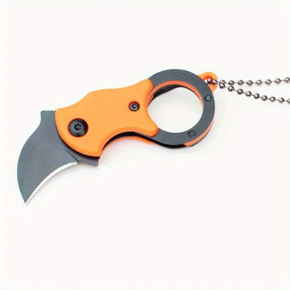 Mini Folding Knife, Key Blade, Sharp Necklace Knife, Camping Portable Pocket Knife, Portable EDC Tool Knife