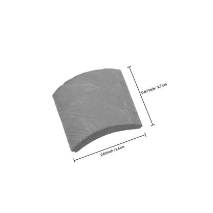 70pcs Mini Roof Tiles Miniature Simulated Roof Tiles Models Pottery Clay Roof Tiles DIY Miniature House Props 1.7x1.6cm
