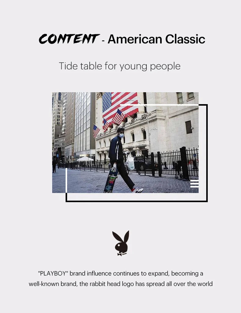 PLAYBOY 3035 Brand original authentic watches for man luxury Gift Box fashion Belt chronograph calendar quartz men's watch