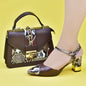 2024 Italian Shoe and Bag Set for Party In Women Luxury Shoes Women Designers Nigerian Women Party Pumps High Heels Sexy Ladies