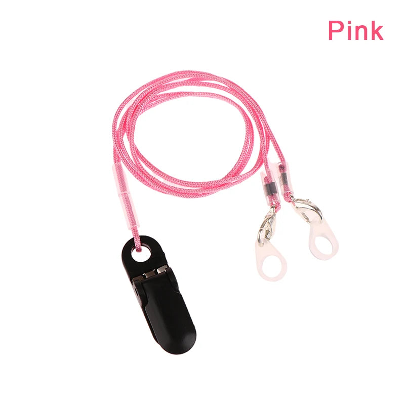 Hearing Aids Clip Holder Transparent 2 Rings Anti-Lost Lanyard Safety Behind The Ear Hearing Aids Accessory For Children Adult