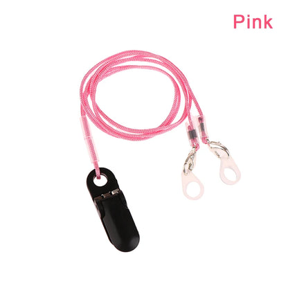 Hearing Aids Clip Holder Transparent 2 Rings Anti-Lost Lanyard Safety Behind The Ear Hearing Aids Accessory For Children Adult