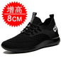 Men Breathable Height Increase Shoes  Lightweight Sneakers Invisible Height Increase Shoes 8cm Breathable Mesh Sneakers10cm