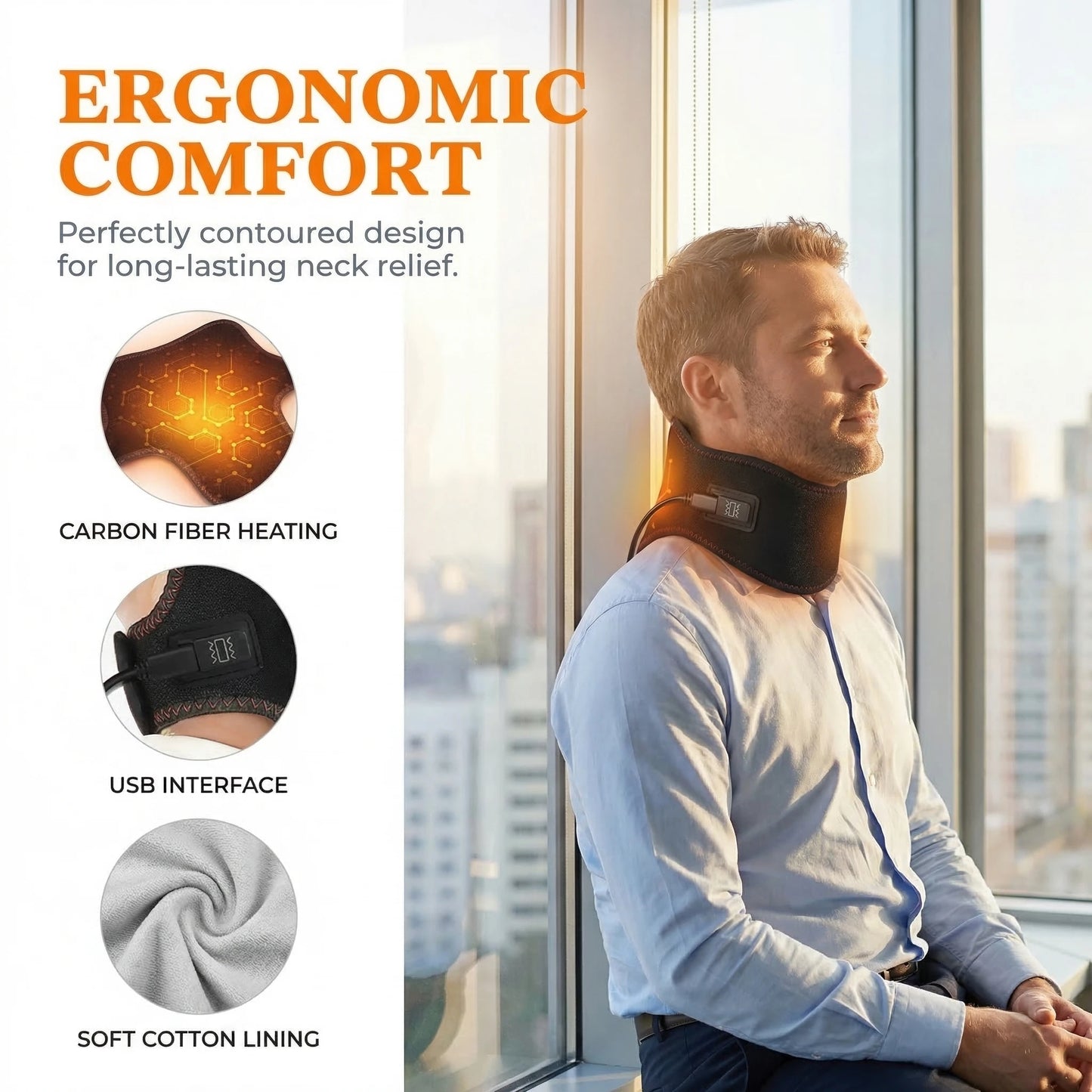 Tourmaline Self-heating Neck Belt Neck Support Massager 1Pcs Protection Spontaneous Heating Belt Health Care Dropship
