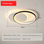Modern Minimalist Led Ceiling Lamp For Bedroom Black White Design Ring Chandelier Living Room Study Loft Smart Light Fixtures