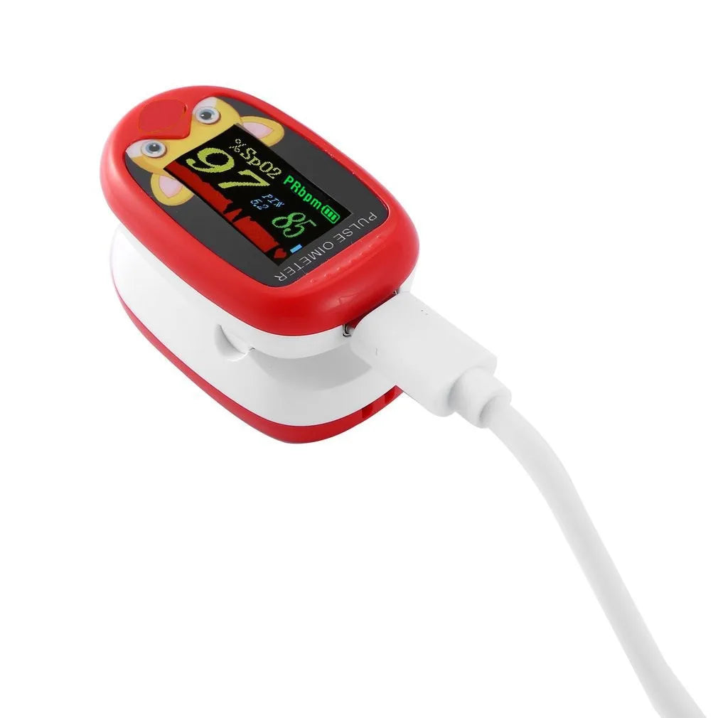 USB Pediatric Oximeter Finger Blood Oxygen Monitor for Children Pulse Oximeter OLED Digital Oximetro Home Medical