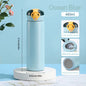 Ladies Insulated Cup With Straw Pop Up Lid Portable Minimalist Water Bottle Couple Vacuum Mug For Daily Use