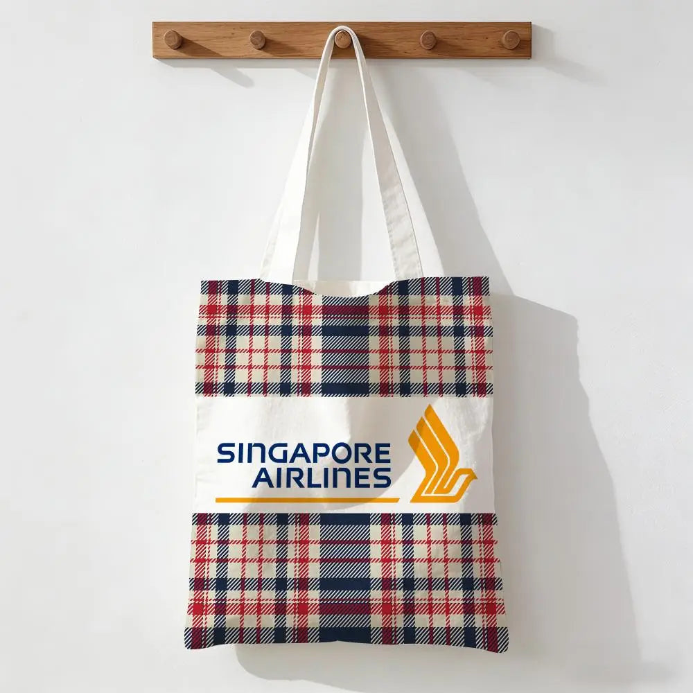 Singapore Airlines Storage Bags Handbag Women Casual Underarm Top Handle Bag Lady Shopping Travel Bags