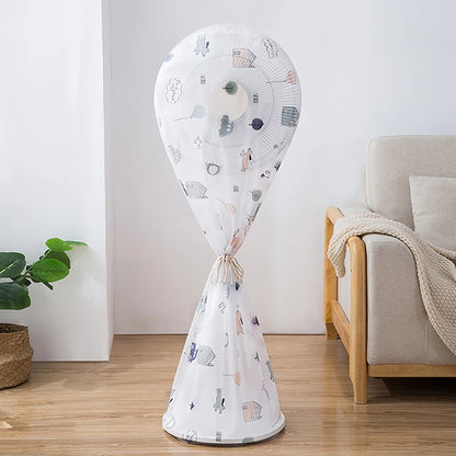 Portable Dustproof All-inclusive Electric Fan Dust Cover Household Floor Fan Cover Waterproof Protective Cover Accessories
