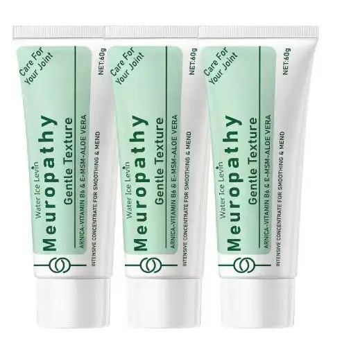 Water Ice Levin Neuropathy Cream with Arnica & Vitamin B6 - Intensive Concentrate for Soothing Nerve Discomfort & Skin Mending