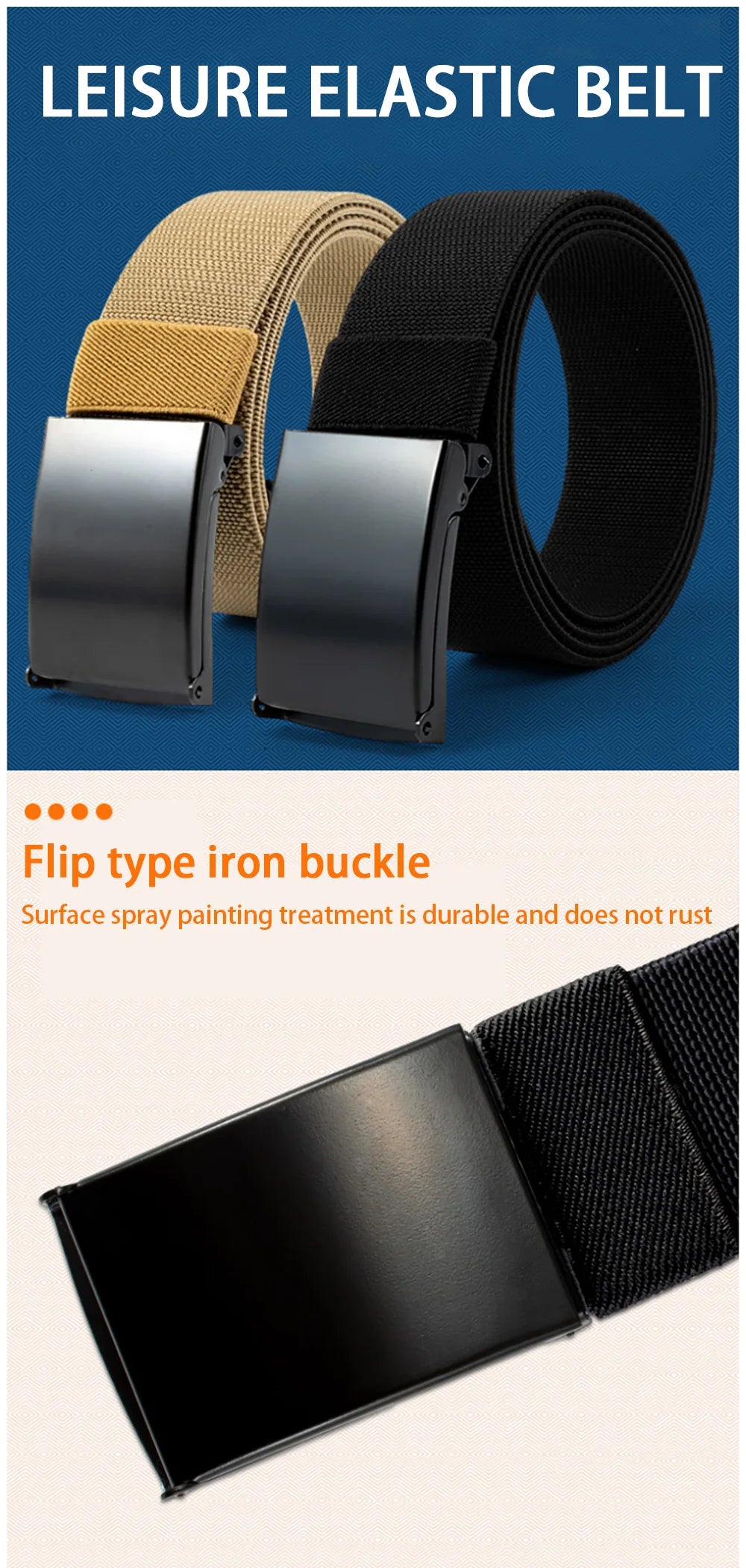 Men's Belt Nylon Tactical Belt Metal Buckle Woven Elastic Belt Outdoor Training With Pants Jeans Belt Leisure Woven Belts Unisex
