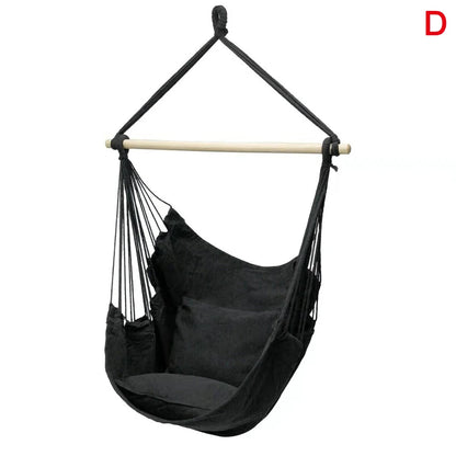 Outdoor Thicken Canvas Hammock Home Garden Leisure 1 Person Swing Chair Camping Hunt Rest Stripe Hanging Bed Chair