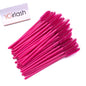 50 Pcs Shiny Crystal Eyelash Applicator Disposable Diamond Handle Nylon Two Colors Mascara Wands Spoolies Pink Brushes