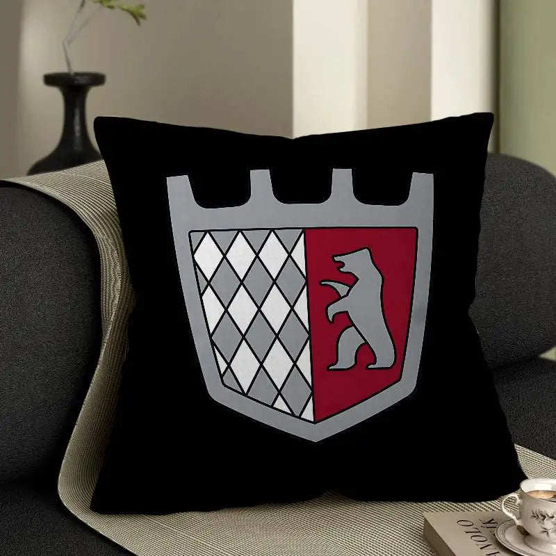 T-Tabbert Maple Design Cushion Cover Happy Autumn Harvest Decor Holiday Decorati Pillow Cover