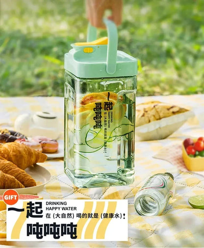 2.3/3.5l Refrigerator Cold Water Bottle With Faucet Large Iced Beverage Dispenser Beverage Juice Dispenser Kitchen Drinkware