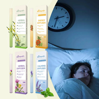 Herbal Diffuser Lung Cleanse Detox Stick Menthol Refreshing Mind Enhance Breathing Aromatherapy Relaxing Body Improve Sleep Aid