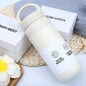 Portable Japanese Style 304 Stainless Steel Insulated Coffee Cup Spray Painted Element Cup Student Gift Car Use Thermos Mug