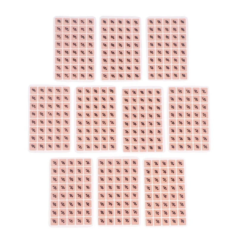 400patches Ear Care Seeds Acupuncture Auricular Disposable Ear Stickers Massage Therapy Needle Patch Auricular Auriculotherapy