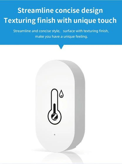 Tuya Zigbee Temperature Humidity Sensor SmartLife Remote Monitor For Smart Home Workwith Tuya Zigbee Hub