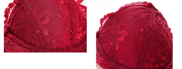 French Lace Half-Cup Bra Ultra-Thin Compact Small Bras  Kawaii Lingerie Sexy Push Up Japanese Style Minimalist Design for Women