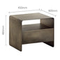 Italian industrial antique style modern nightstand iron metal bedside table for bedroom
