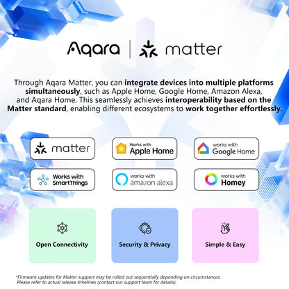 Aqara Temperature Sensor Zigbee Smart Air Quality Pressure Temperature Humidity Sensor Matter Smart Home for Apple Homekit APP