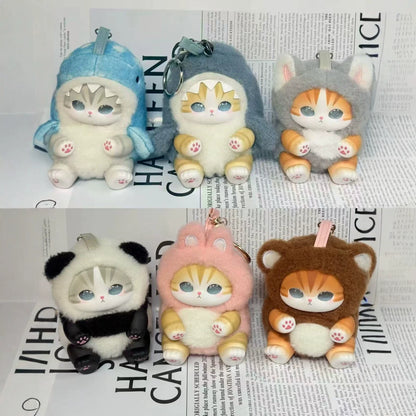 New Mofusand Vinyl Series Toys Shark Cat Surprised Box Toy Ornaments For Birthday Gift Pendant Replica Toys Gift