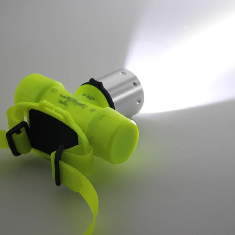 3800 Lumen Underwater Diving Headlight T6 Headlamp LED Waterproof Swimming Dive Head Light Torch Lamp Lighting Tactical Flash