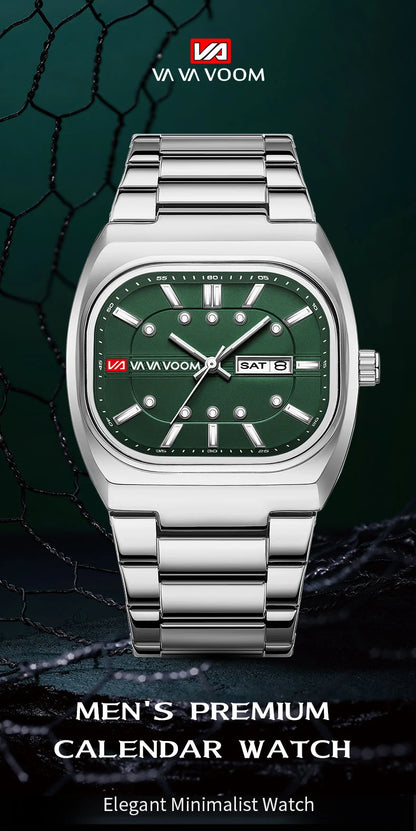 2026 New Men Watches 40mm Square Quartz Movement Analog Diving Series Clock Black Stainless Steel Top Brand Watch for Men montre