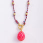 Boho Style Nature Cotton Cord Long Knotting Beaded Jewelry,Colorful Braided Rope Sweater Amulet Party Summer Beach Gift Supplies