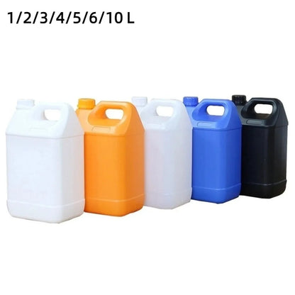 1/2/3/4/5/6/10L Plastic Airtight Bottle with Lid Food Grade HDPE Bucket Sealed Large-Capacity Oil Jerrican Gel Shampoo