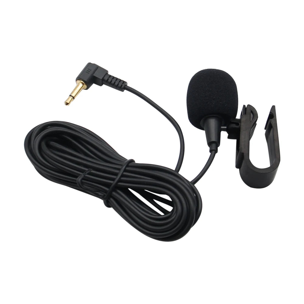 NEW Mini Car Audio Microphone 3.5mm Clip Jack Plug Mic Stereo Professionals Wired External Microphone For Auto DVD Radio 3m Long