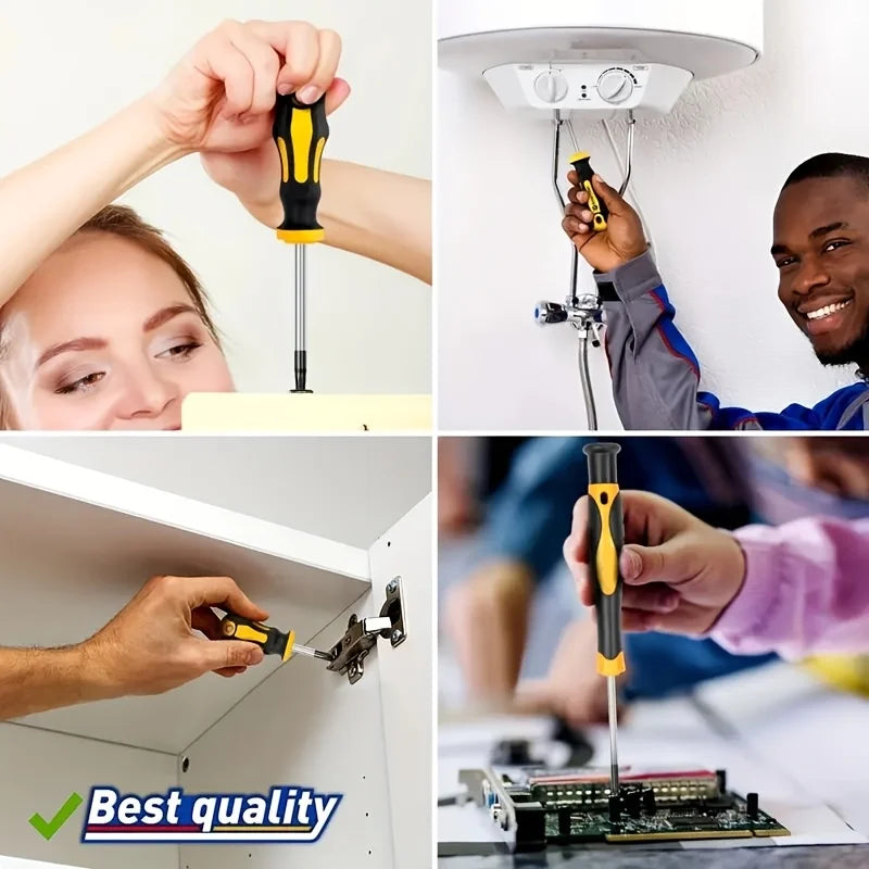 43-częściowy zestaw wkrętaków magnetycznych, namagnesowanie/rozmagnesowanie, bity, ergonomiczna rękojeść i magnetyczna podstawa do samochodów/elektroniki, precyzyjny zestaw dla mężczyzn