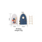 Wooden Elf Door Set Cartoon Room Decor Dollhouse Character Stickers Fairytale-Style Balcony Decor Hanging Ornaments Gift